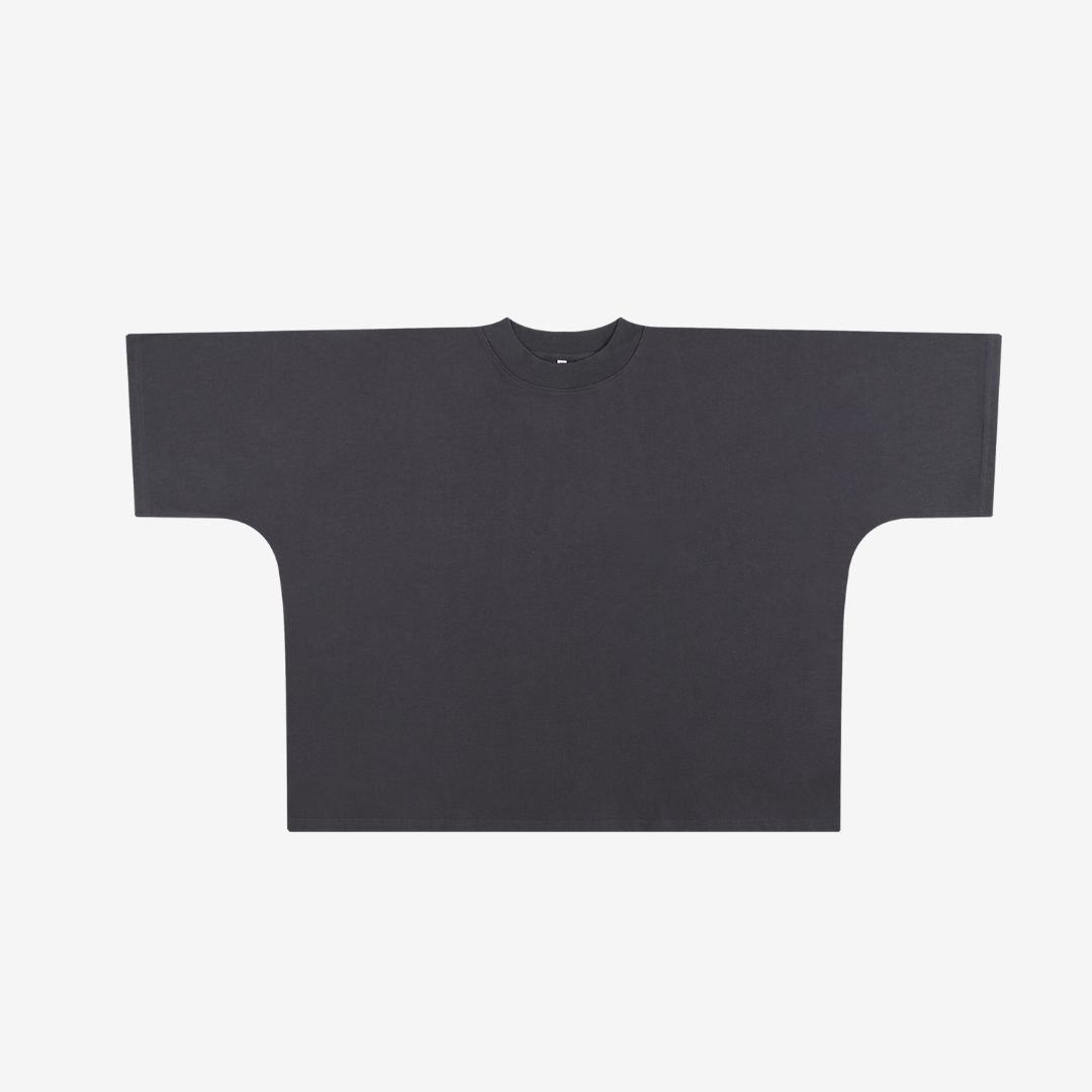 Super Oversized Cropped T-Shirt - Dark Grey