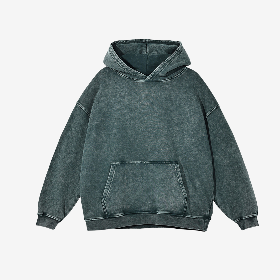 Hidden Cupid Hoodie - Washed Green