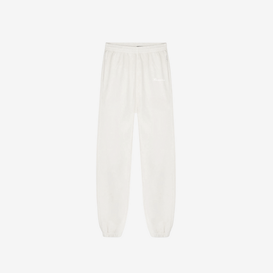 Script Cloud Sweatpants - Ash Cream - White