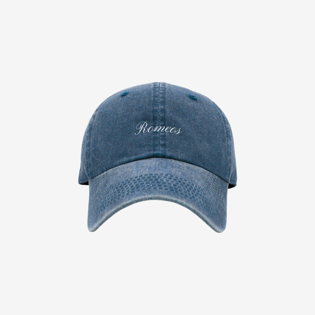 Script Cap - Vintage Navy - White
