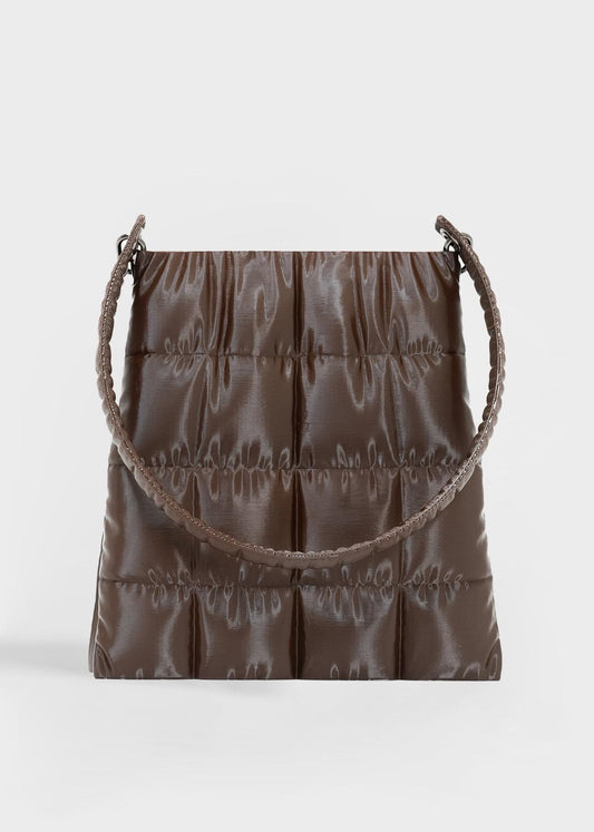 Puffer Tote in Mocha