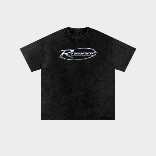 Chrome Logo T-Shirt Washed Black
